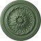 Ekena Millwork Wigan Ceiling Medallion, Hand-Painted Athenian Green, 16"OD x 2 1/4"P CM16WGAGF - alternate 1